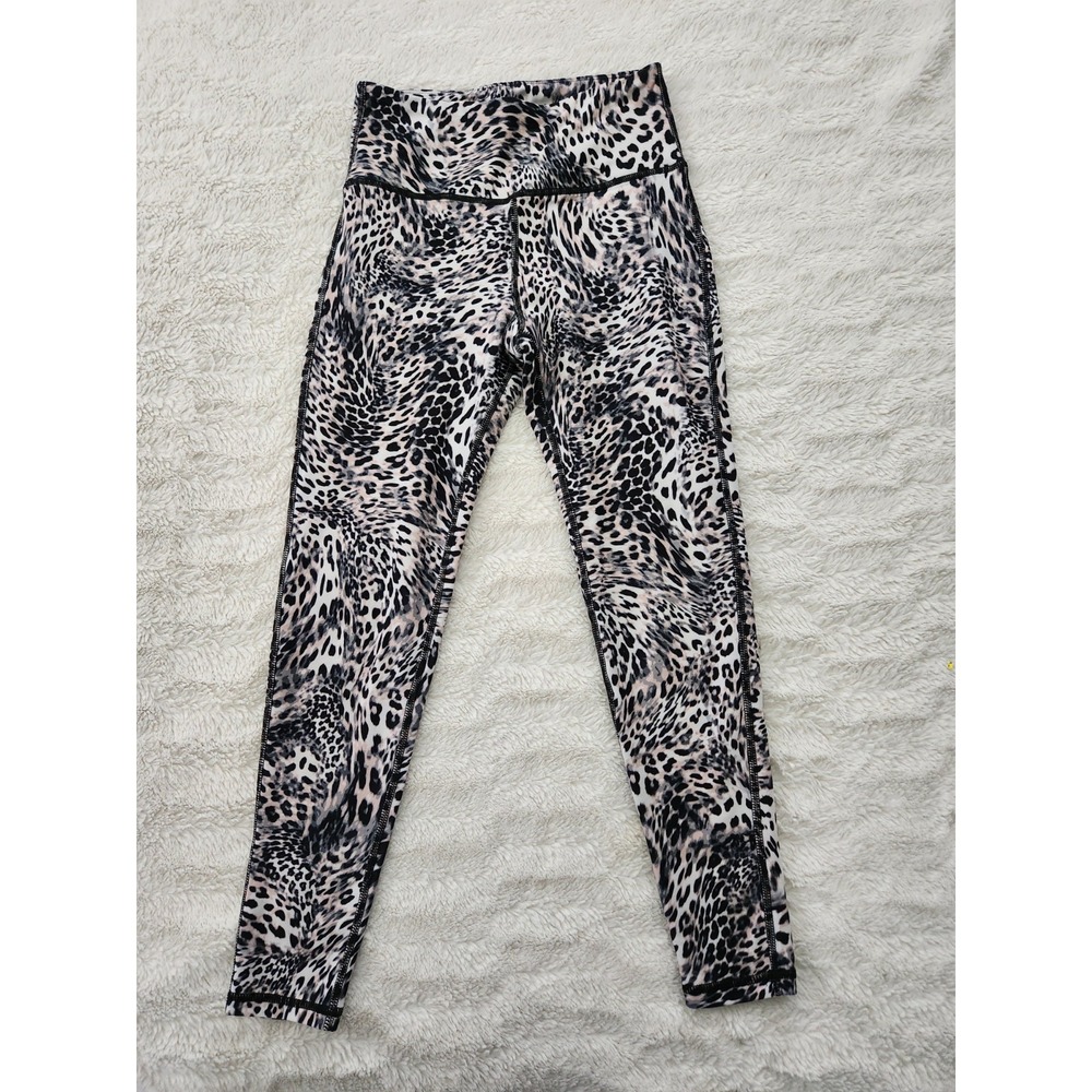 Betsey Johnson Performance Womens XS‎ Animal Print Leggings High Waist...